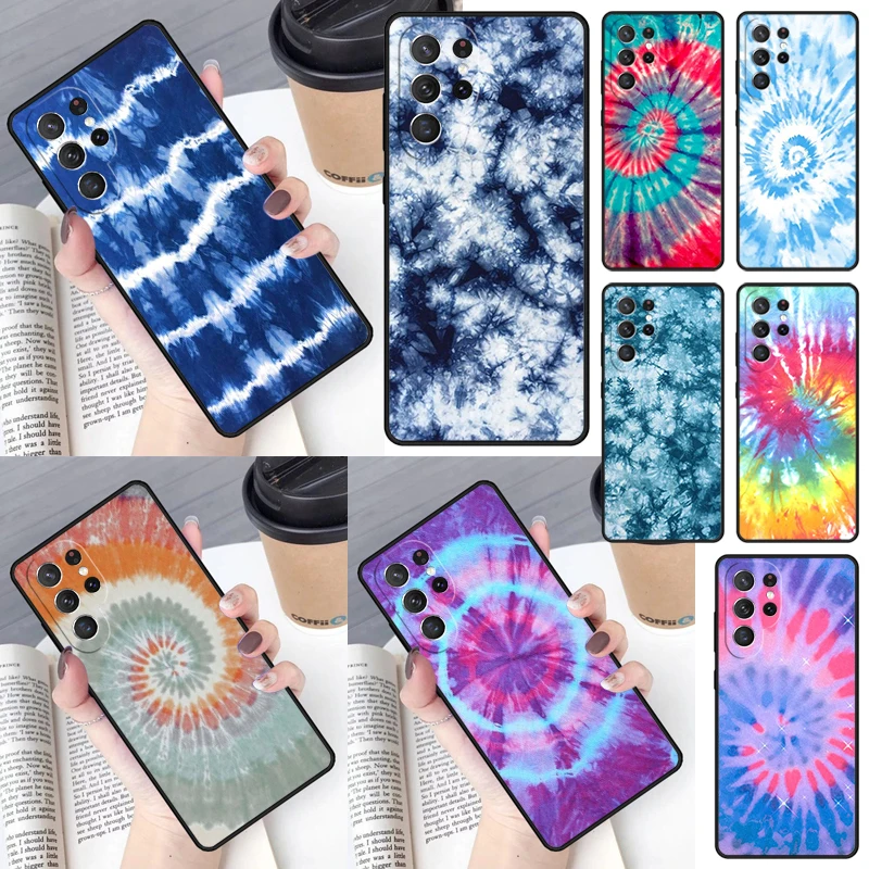 Trippy Tie Dye Hippie Art Cover For Samsung Galaxy S23 Ultra S22 S20 S21 FE S8 S9 S10 Plus Note 10 20 Ultra phone Case