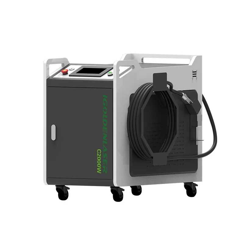 Continuous 1000w 2000w Handheld Fiber Laser Cleaning Machine Paint Laser Rust Removal