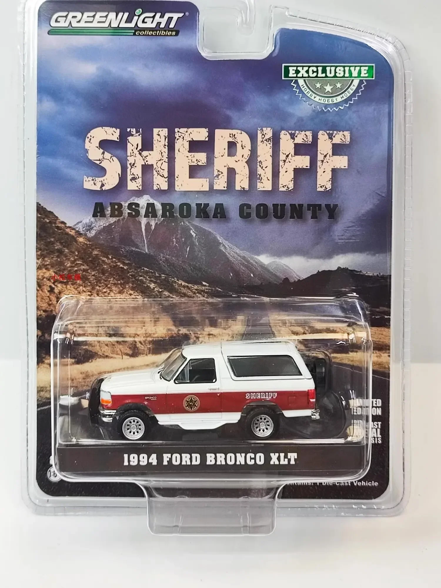 

GreenLight 1:64 1994, Ford Bronco XLT, литая под давлением модель автомобиля из металлического сплава, игрушки для коллекции подарков