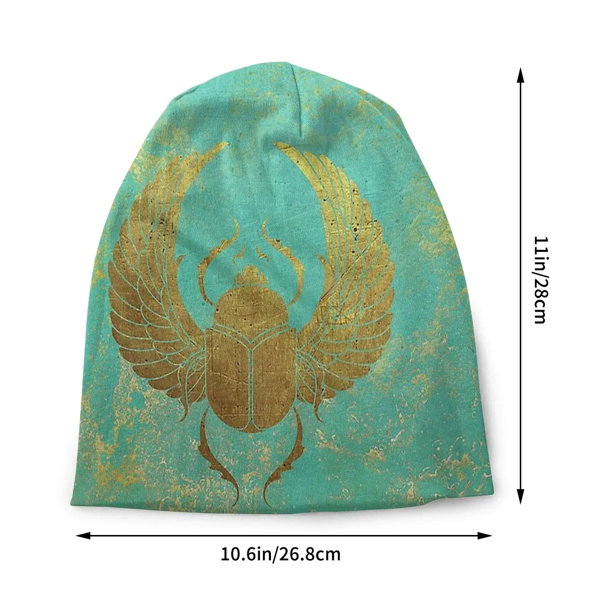 Ancient Egypt Egyptian Skullies Beanies Caps Scarab Thin Hat Autumn Spring Bonnet Hats Men Women's Street Ski Cap