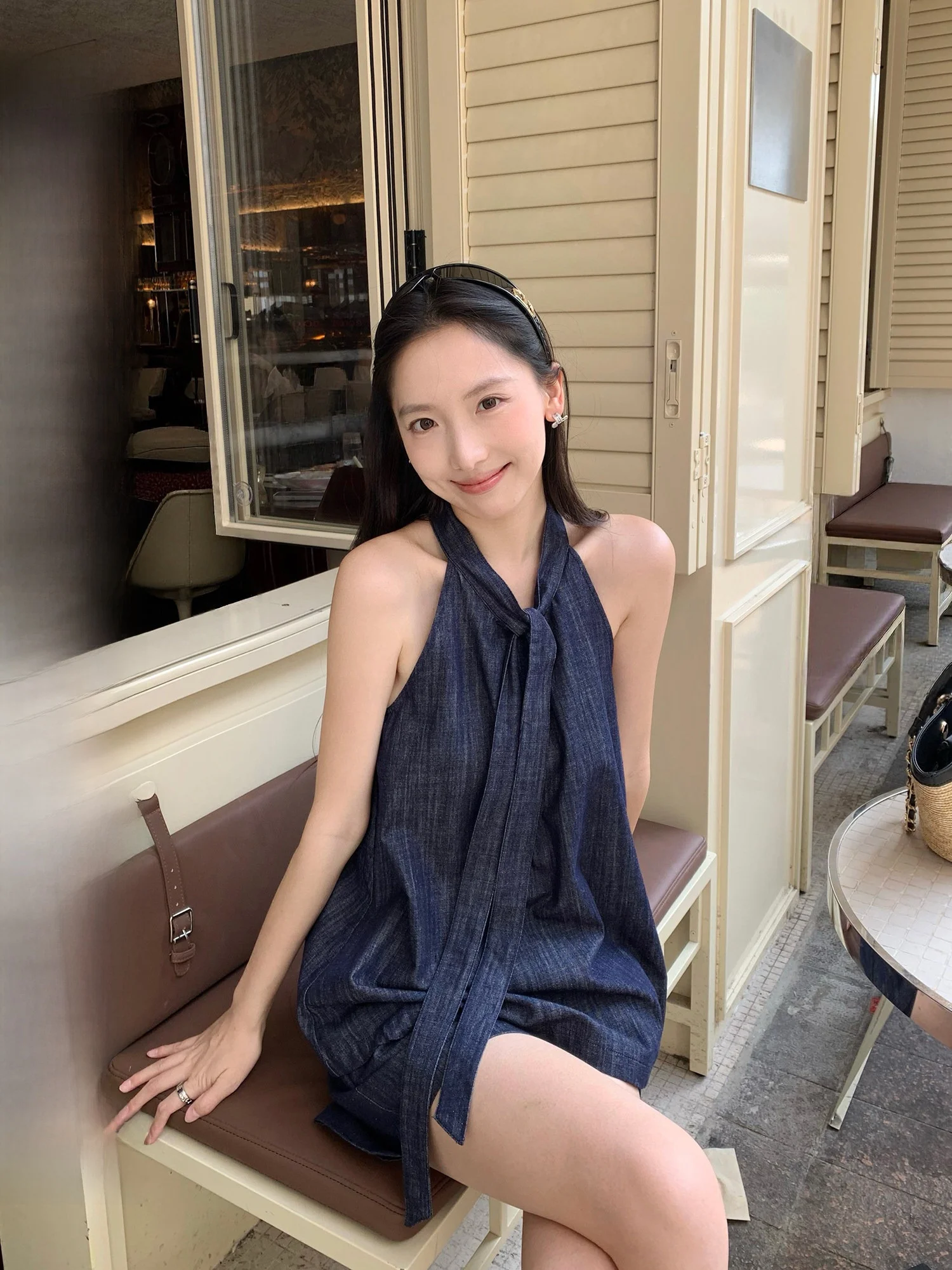 

Pusumede Sea Wind Sculpture Loose Women's Denim Short Sleeve Vest And A-Line Shorts Set Comfortable Summer Fashion Outfit
