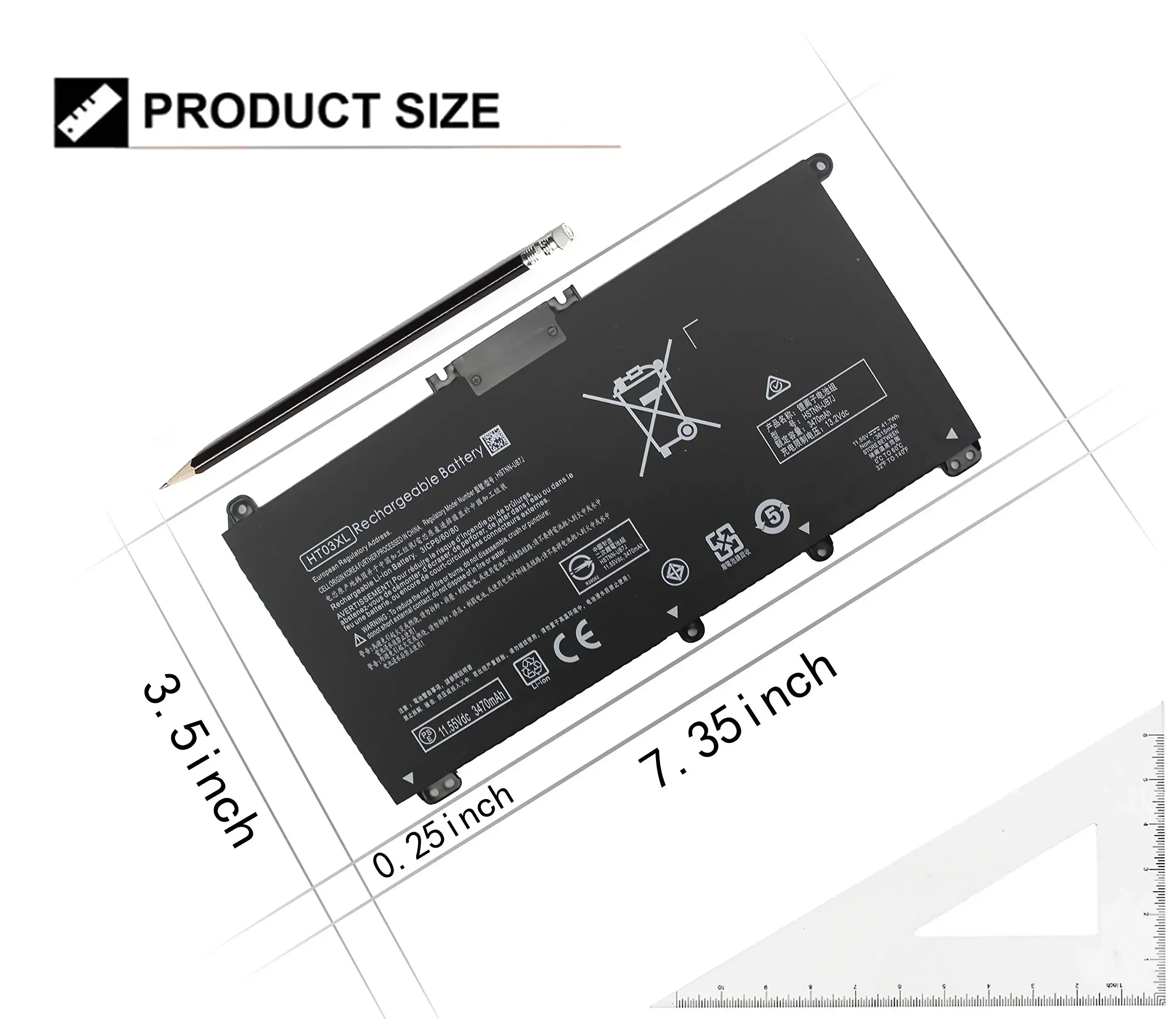 HT03XL L11119-855 Laptop Battery for HP Pavilion 14 15 17 15-CS 15-DA 15-DB 15-DW Series 15-CS0053CL 15-DW0033NR 15-DA0014DX