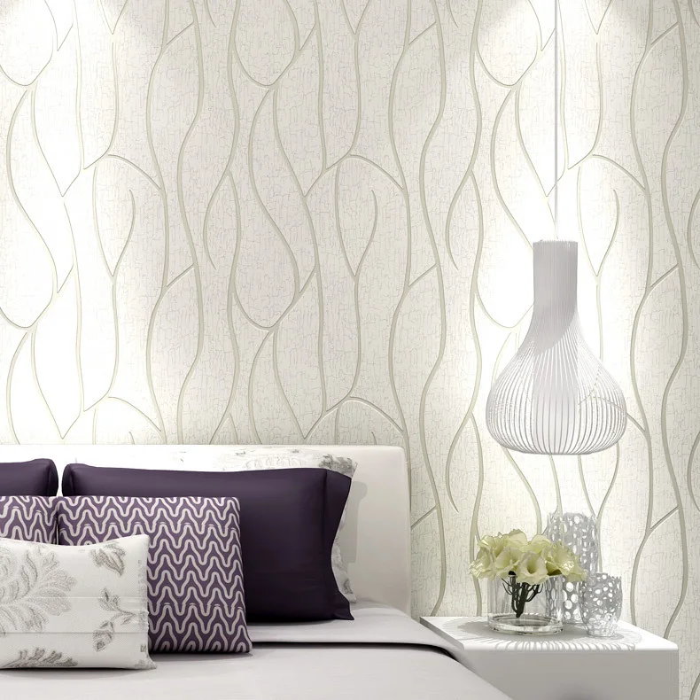 High quality wallpaper modern 3d non woven  living room TV background wall 