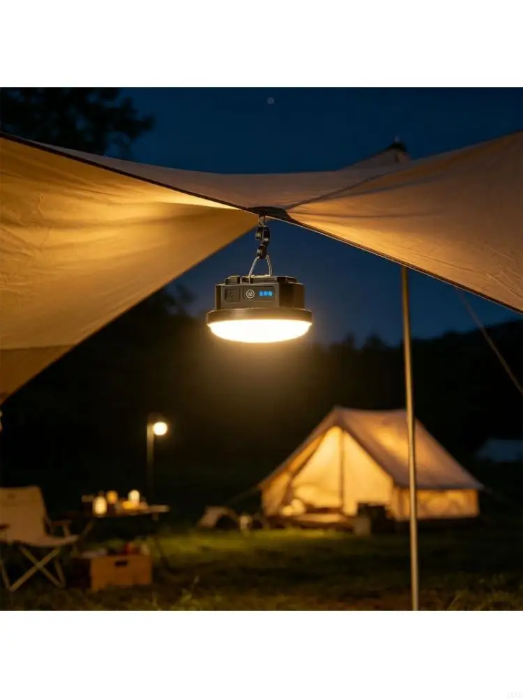 

High Capacity Camping Light Rechargeable Camping Light Outdoor Fishing Flashlight Tent Lantern Work Emergency Mountain