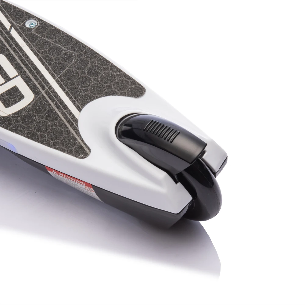 Kinderen rijden op elektrische scooter Langere gebruikstijd met standaard Bel Achterrem Bredere pedaal Antisliphandgreep Verlichting voor kinderen 6+