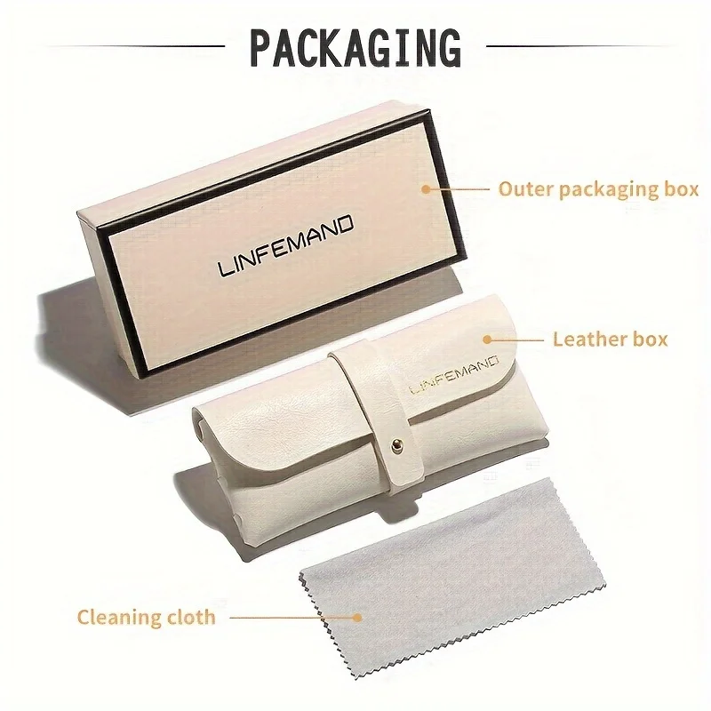 LINFEMAND Minimalistische, geometrische Sonnenbrille mit Metalldekoration und UV400-Schutz für Damen, ideal für Sommerpartys am Strand, Wanderungen und als Geschenk für den Urlaub. – Detail 5