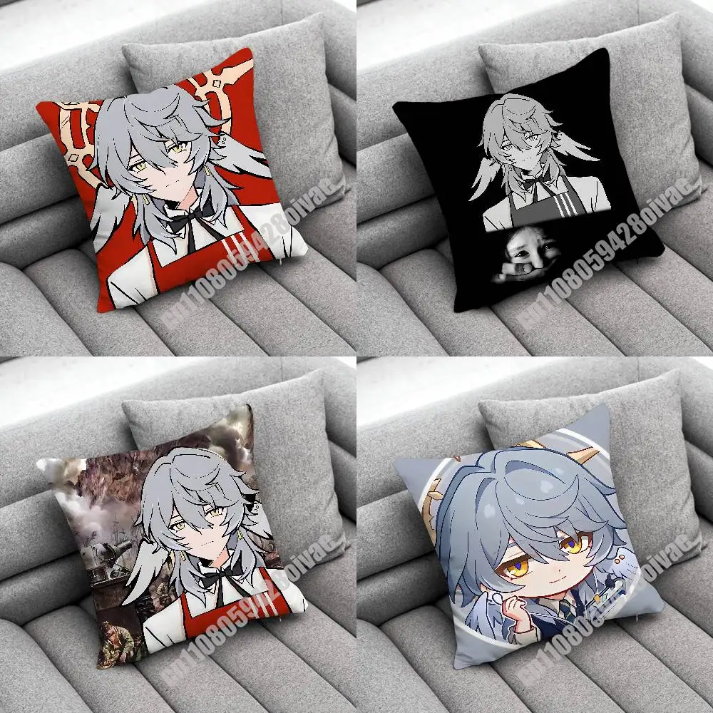 

Sunday H-Honkai Star Rail Throw Pillow Case For Decoration 45cm 45x45cm Square Chair Pillowcase Case