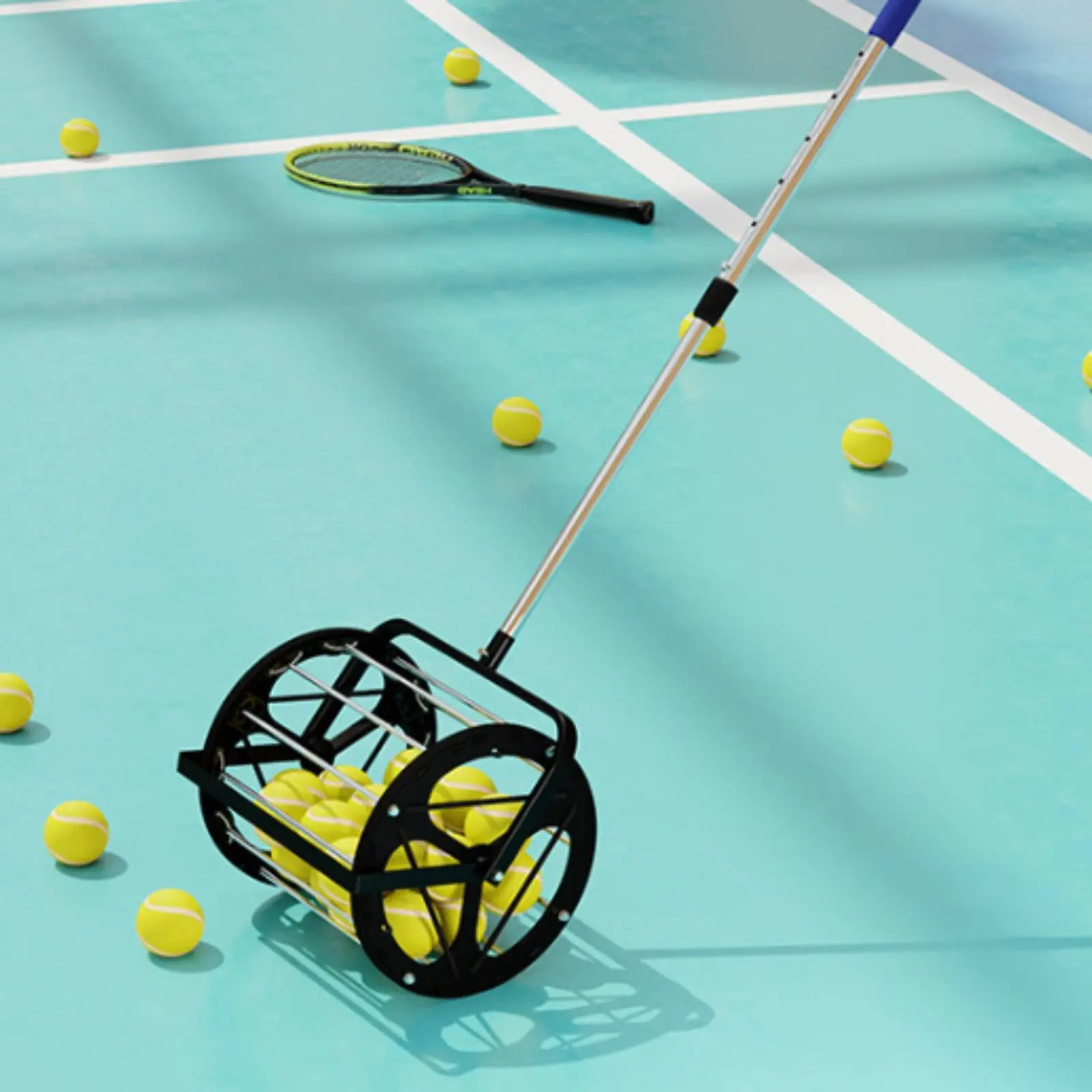 

Tennis Ball Picker Training Helper Tennis Ball Collector Sports Gear High Performance Lightweight for Coaches