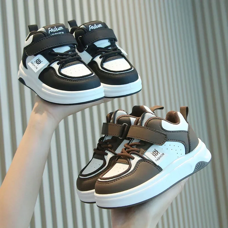 Trendy Kids Sneakers Soft Sole Non-slip Sports Shoes Boys Lightweight Outdoor Running Shoes Casual Hiking Sneakers for Children
