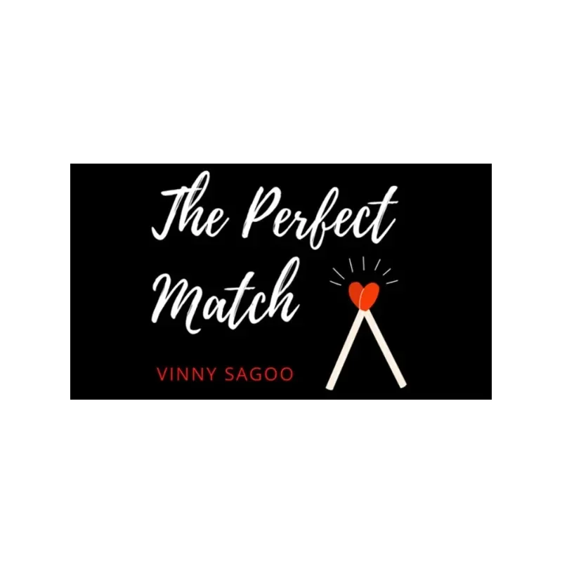 PERFECT MATCH (Gimmicks and Online Instructions) by Vinny Sagoo Card Magic and Trick Decks Close Up Performer Mentalism Props