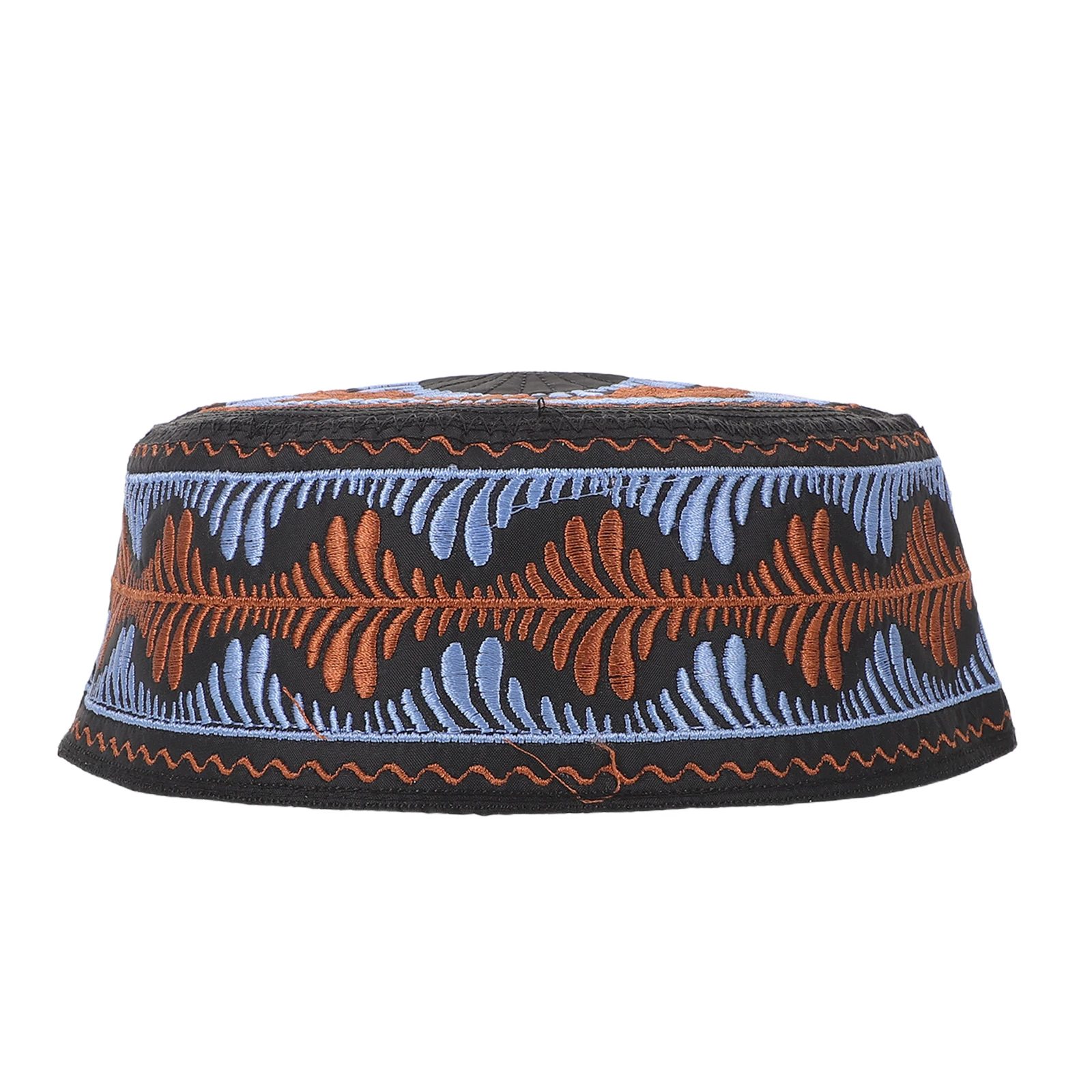 

Muslim Prayer Hat For Kids Traditional Embroidered Breathable Islamic Cap Eid Worship Rounded Beanie Headwear Festival Cap For
