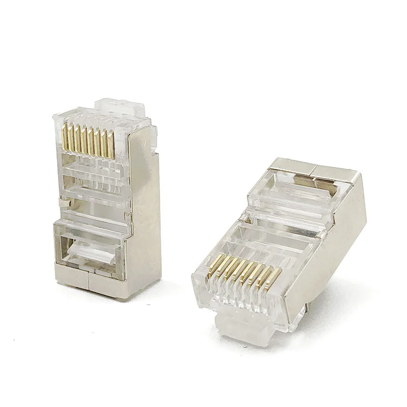 

Разъем RJ45 Cat6 8P8C, 50/100 шт., Модульный сетевой штекер 1000 м, штекер кабеля, Позолоченный разъем