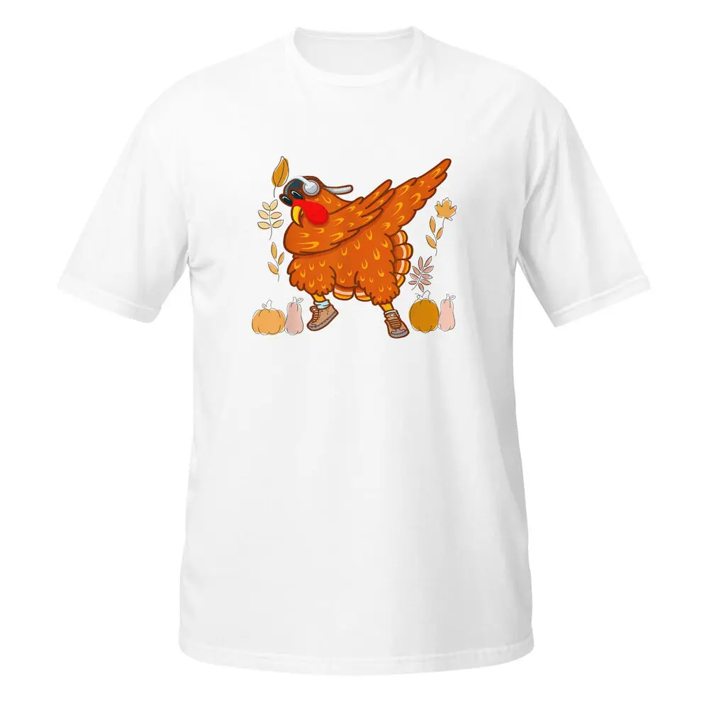 Dabbing Turkey Thanksgiving Day Pilgrim Boys Girls Funny Dab T-Shirt