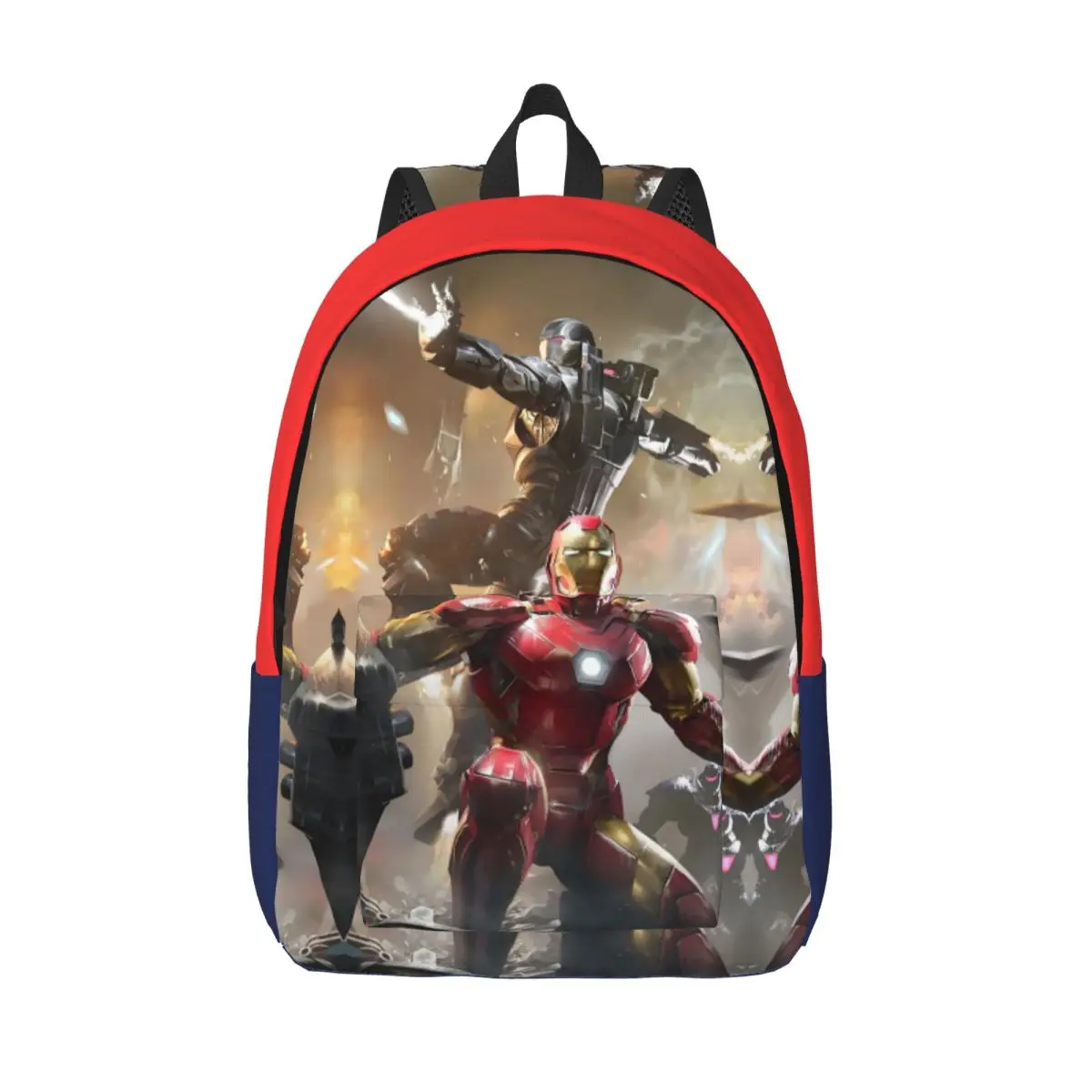 

Laptop Bag Iron Man Sturdy Shoulder Marvel Animation Iron Man Preschool Gift Solid Children's Bags Campus