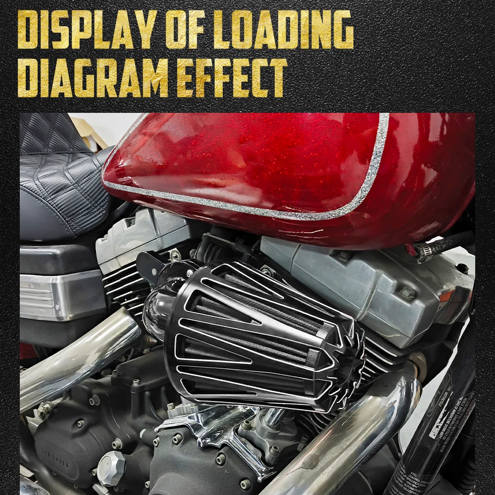 Filtro de admissão para limpeza de ar de motocicleta CNC para Harley Touring Softail Sportster Dyna XL Breakout Road King Street Glide Fat Boy FL