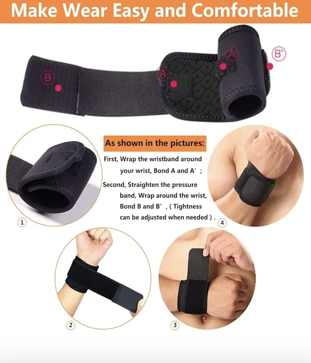 Dünne Elastische Sport-Handgelenkbandagen für Männer und Frauen, Handgelenkstütze für Badminton Fitness Workout Handgelenkschutz – Detail 3