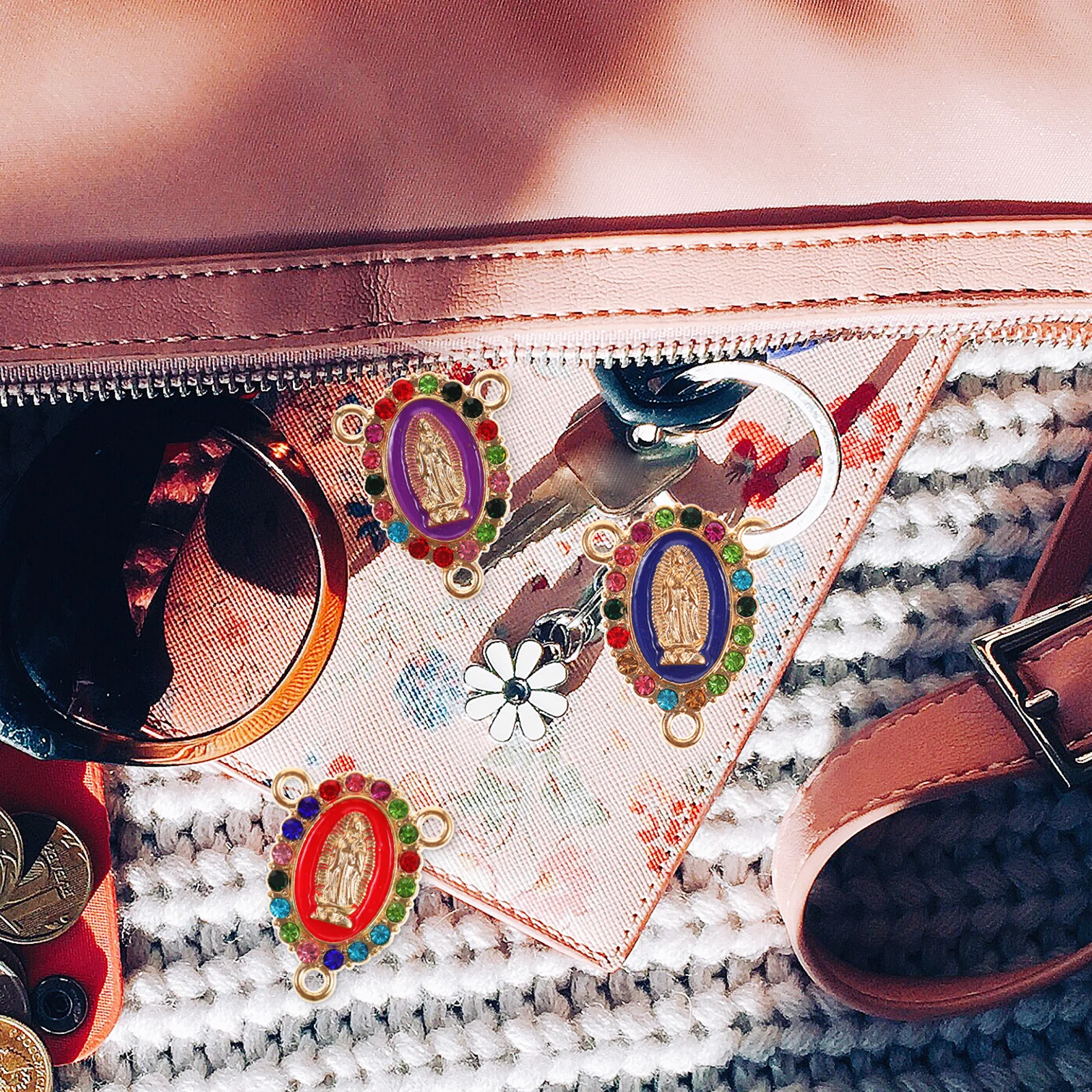 

24Pcs Mary Pendant Charms Alloy DIY Jewelry Making Accessories Necklace Bracelet Craft Supplies Connection Charms