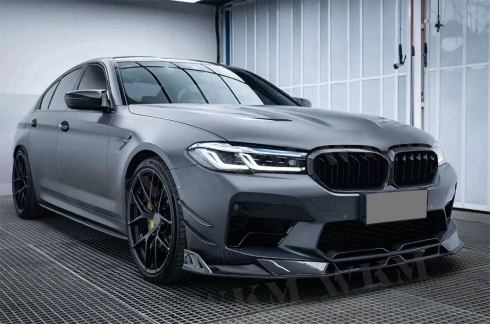 

For BMW 5 Series F90 M5 LCI 2021+ Carbon Fiber Car Front Lip Body kit High Quality Carbon Fiber Front Lip Splitter