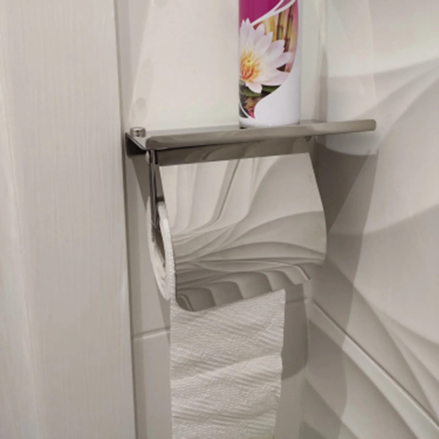 

ABAH-2X Современный настенный держатель для туалетной бумаги из нержавеющей стали с полкой для телефона, держатель для рулонной бумаги, сантехника для ванной комнаты, ванная комната