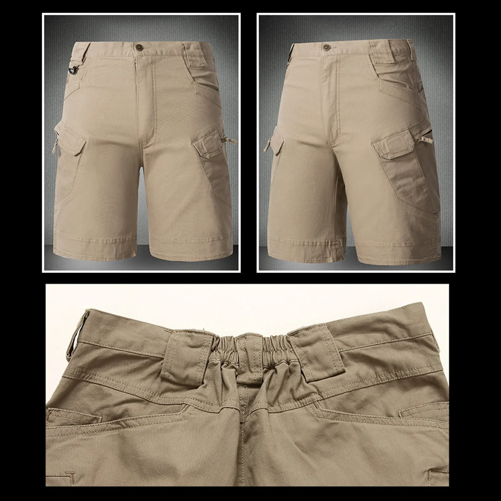 Savior Zomer Waterdicht Sneldrogend Multi-pocket Shorts Cargoshorts Tactische korte broek Heren Outdoorkleding Jacht Vissen