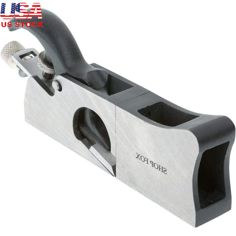 3-In-1 Shoulder Plane Metal Chisel Plane Bull Nose Plane Fine Tuning Mortise Tenon Joints 1-3/32 Inch Wide 6 Inch Long Manual