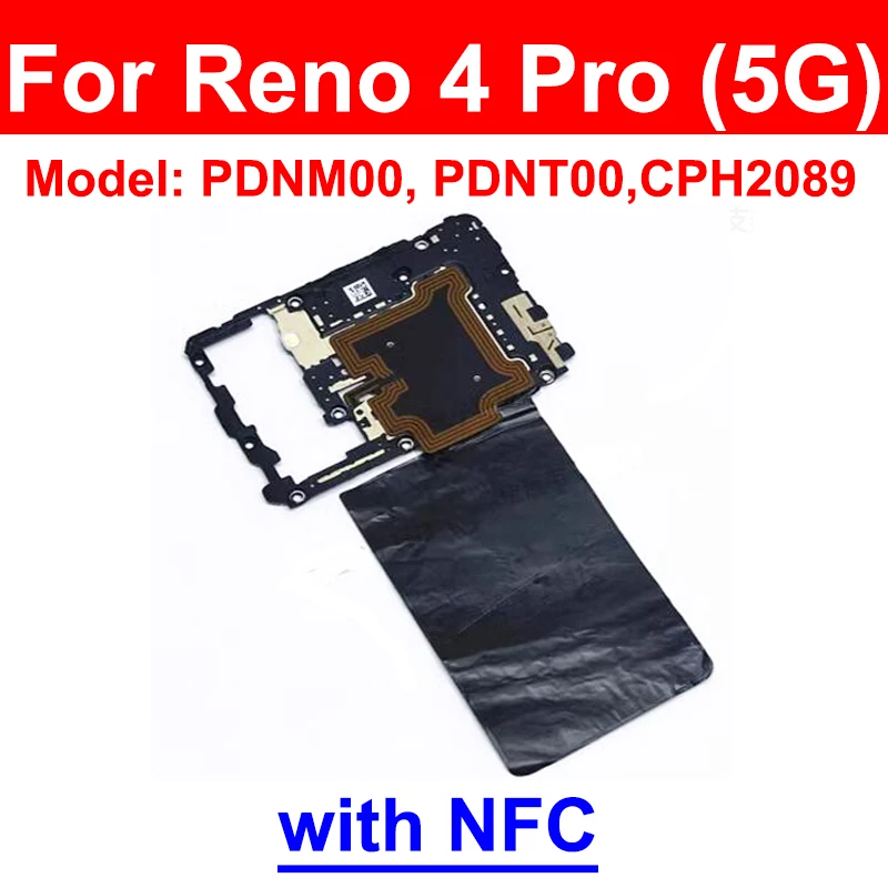 Motherboard Cover For OPPO Reno Z 2 2Z 2F 4Pro 10X Zoom Back Shell Antenna Mainboard Cover Frame with NFC Flashlight Parts