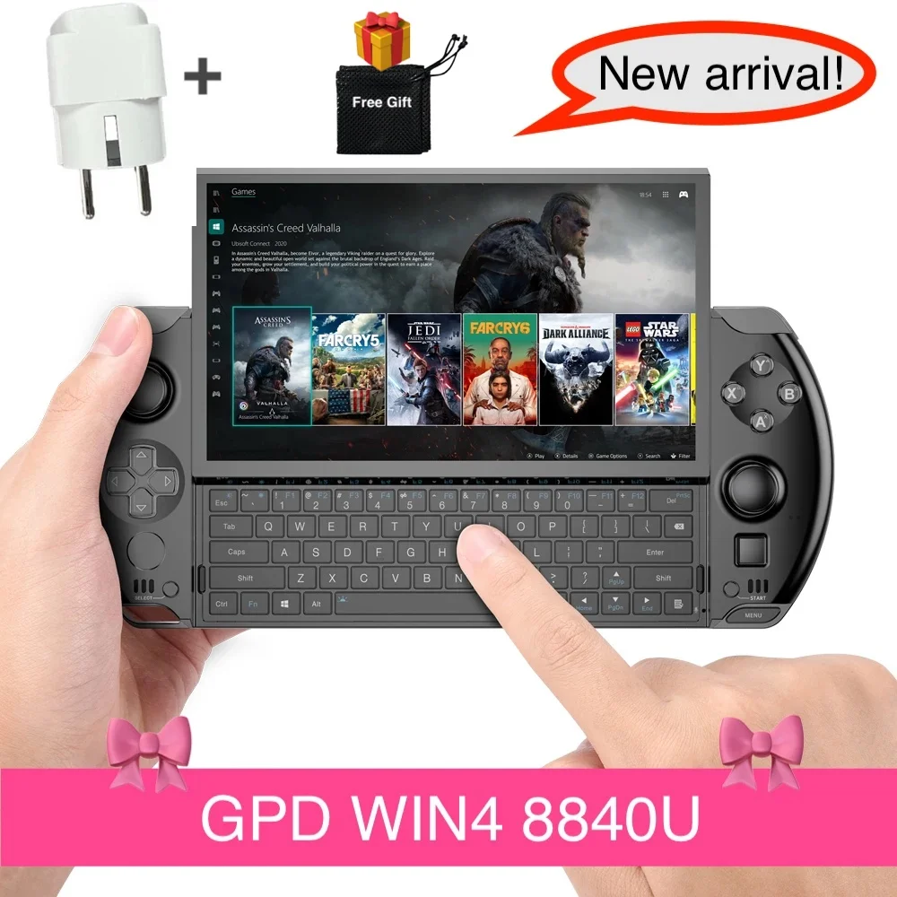 New arrival! GPD WIN4 Win 4 2024 AMD 8840U 6Inch Handheld GamePad Tablet WIN10 system Pocket Mini PC Laptop Game Player Console