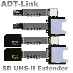 High Speed Micro SD TF Memory Card Extension Cable Flat Extender SDHC SDXC UHSII UHS-III Reader Card MicroSD to SD Riser Adapter