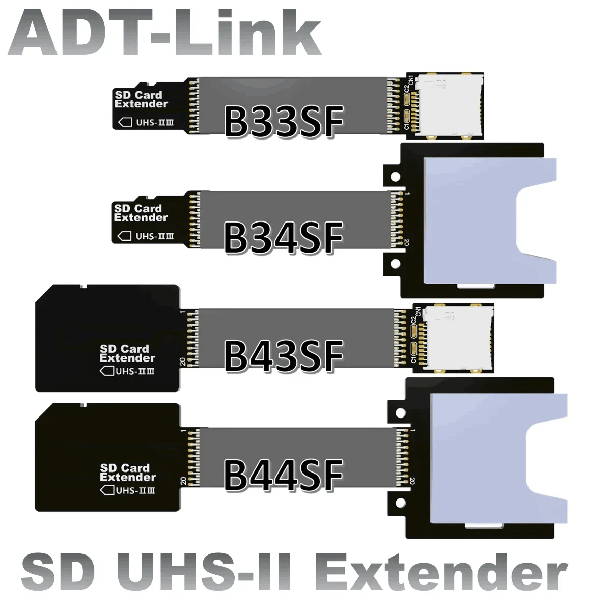 High Speed Micro SD TF Memory Card Extension Cable Flat Extender SDHC SDXC UHS2I UHS-III Reader Card MicroSD to SD Riser Adapter