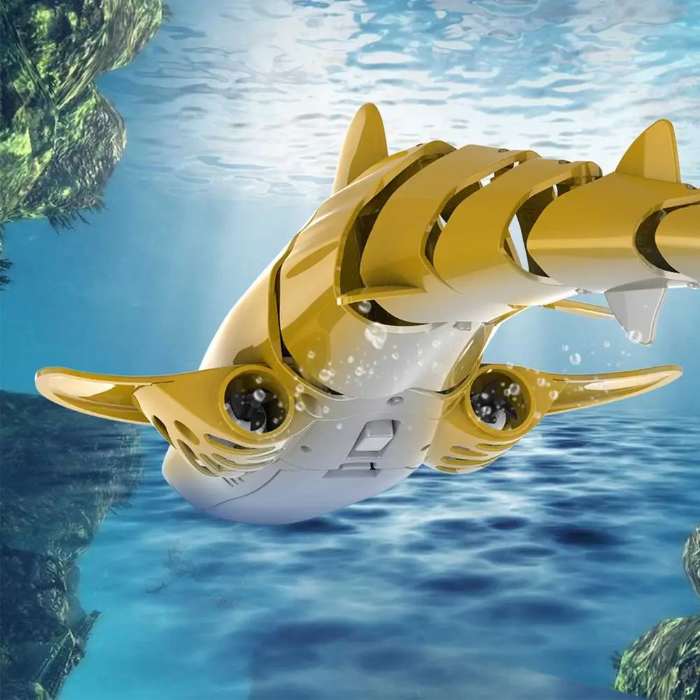 2.4G RC Shark Toys Waterproof Model Electric Radio Control Mini Swimming Animal Golden Fish Boat Robot Gifts Toys for children