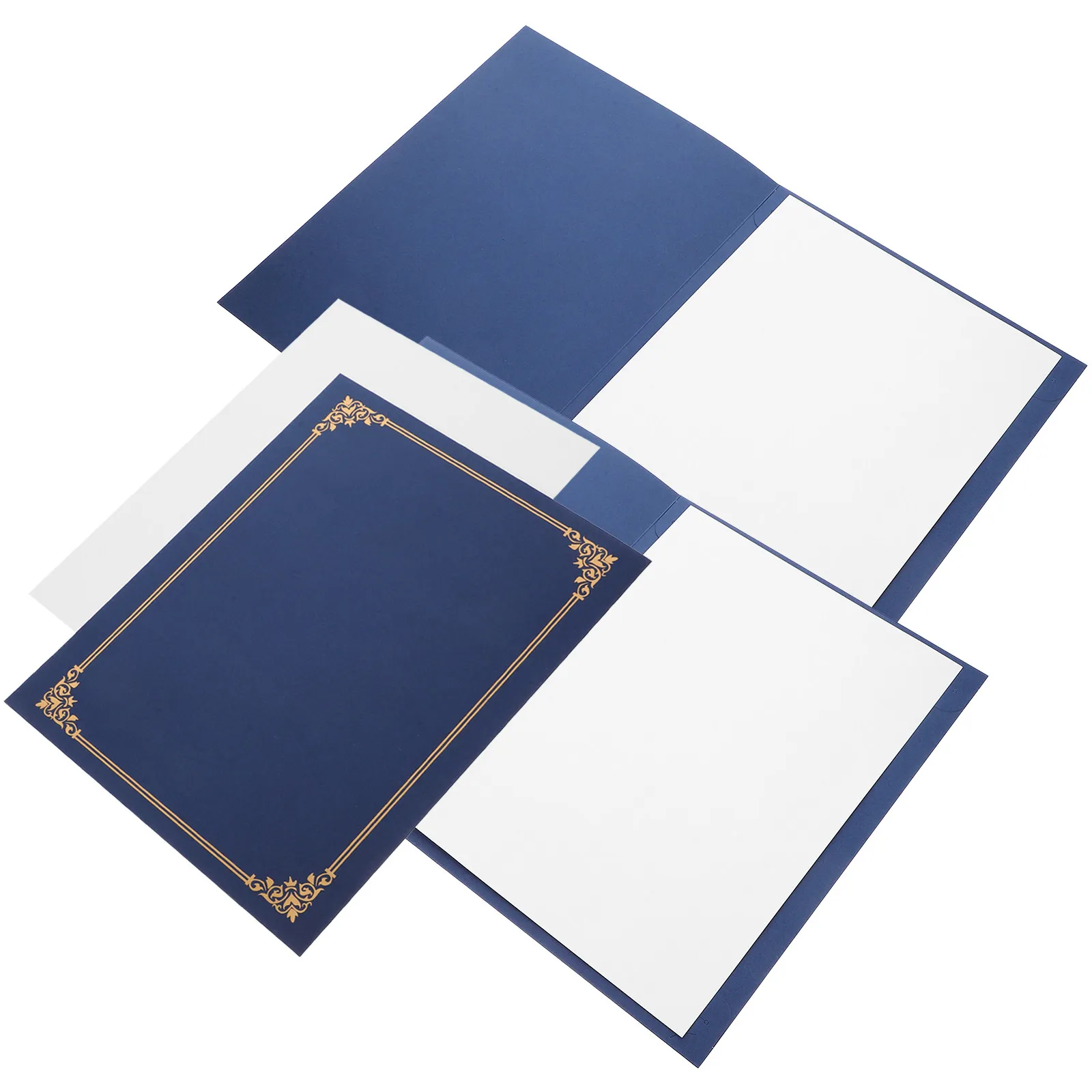 

3 комплекта обложек для сертификатов, папок для документов, прочных защитных держателей для сертификатов, дипломов, наградных грамот