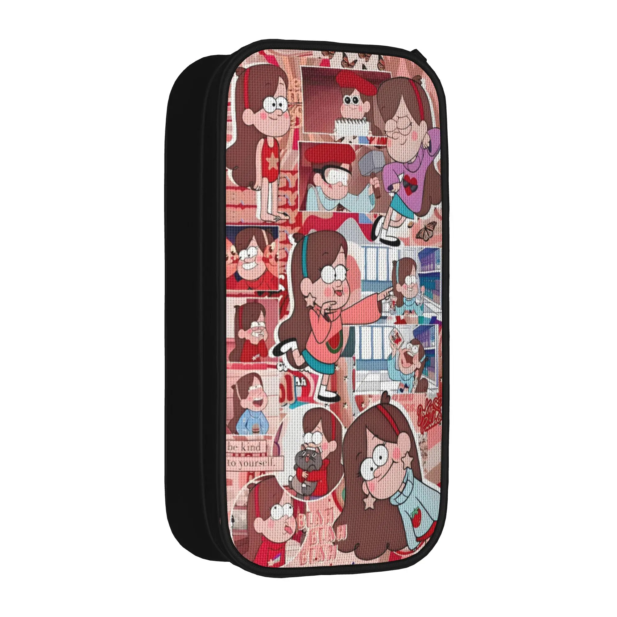 G-Gravity Falls Pencil Case  Girls Boys Cool Pencil Pouch Custom DIY School Pencil Cases Stationery Organizer Gift