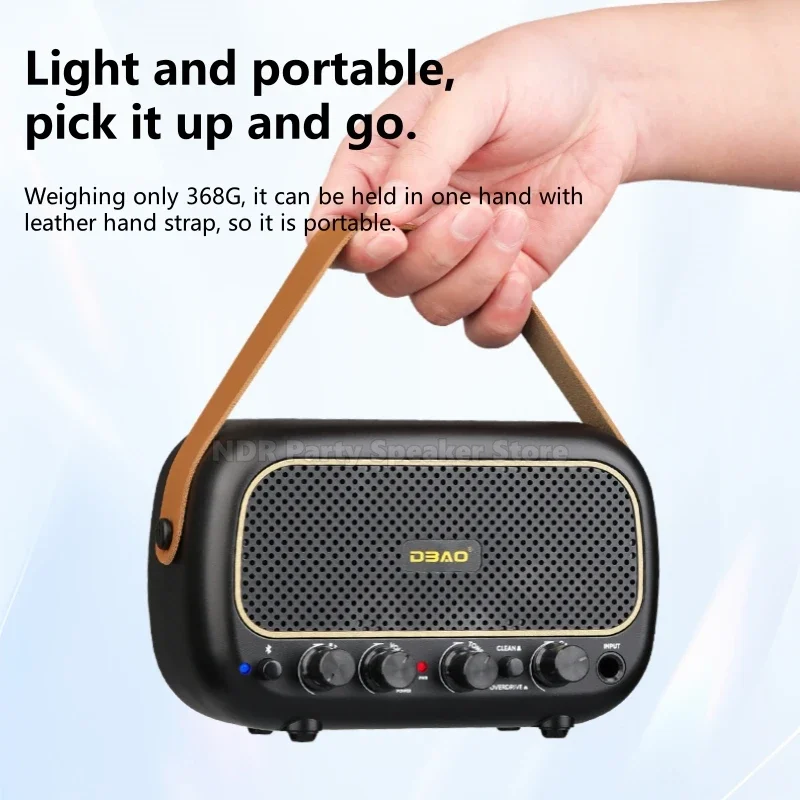 Мини-колонки для гитары, двухканальный Bluetooth-аккомпанемент, портативный уличный перезаряжаемый музыкальный инструмент, специальный небольшой звук