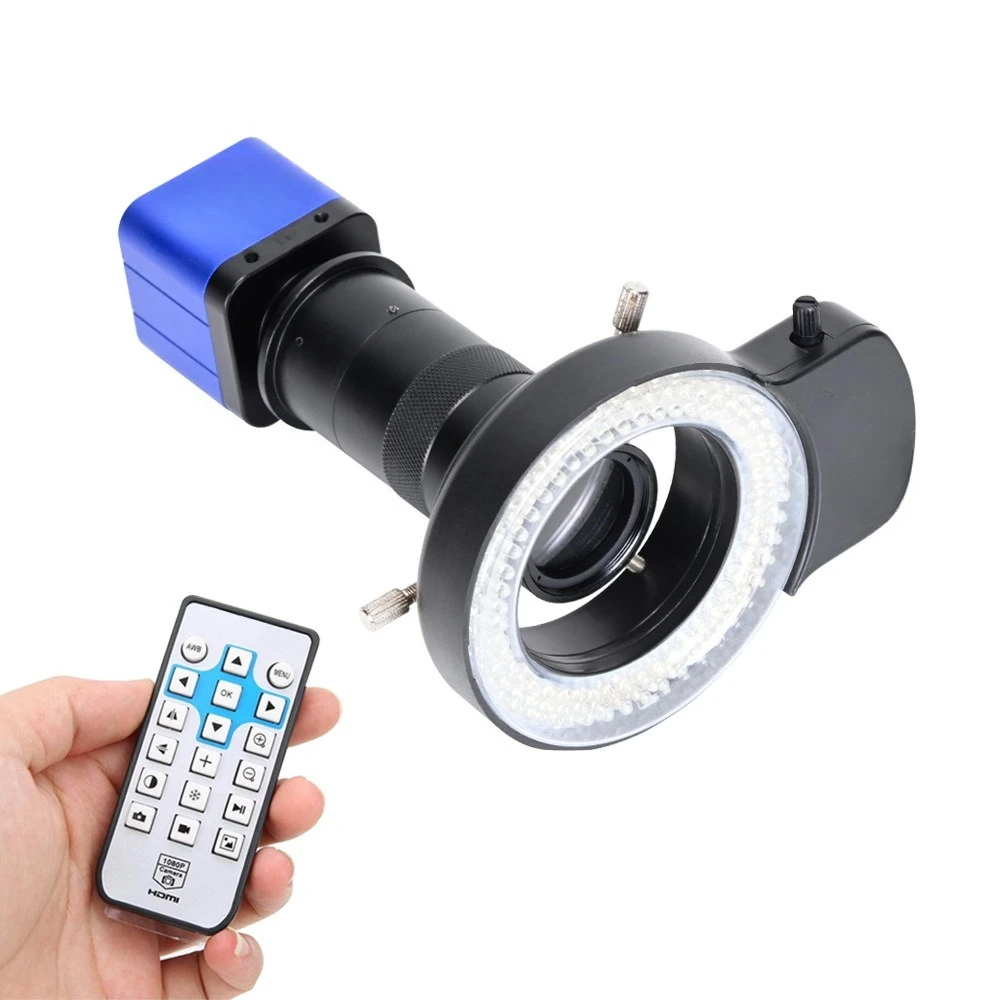 16MP HD USB Industrial Microscope Camera 150X Optical Combination Magnifier For Precision Inspection