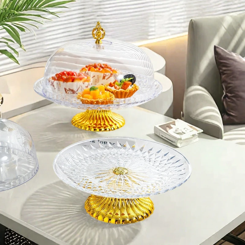 

Креативная пластиковая тарелка для шампуров, простой десертный стол в скандинавском стиле, двухслойная десертная тарелка