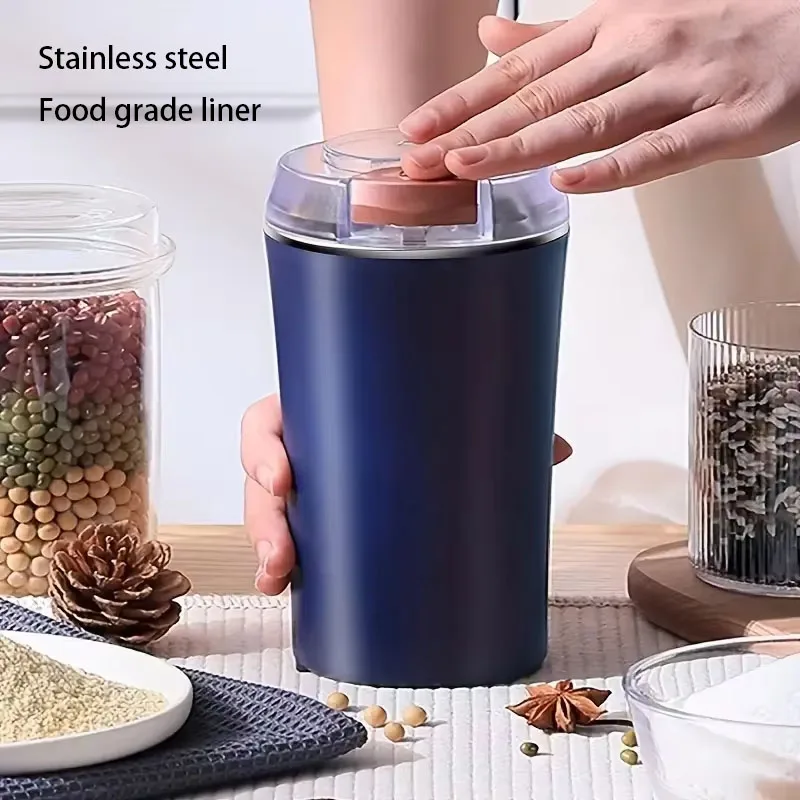 Electric Kitchen Cereal Chopper Gift 6 Blade Coffee Grinder Portable Baby Food Maker Washable Coffee Bean Grinder Blender