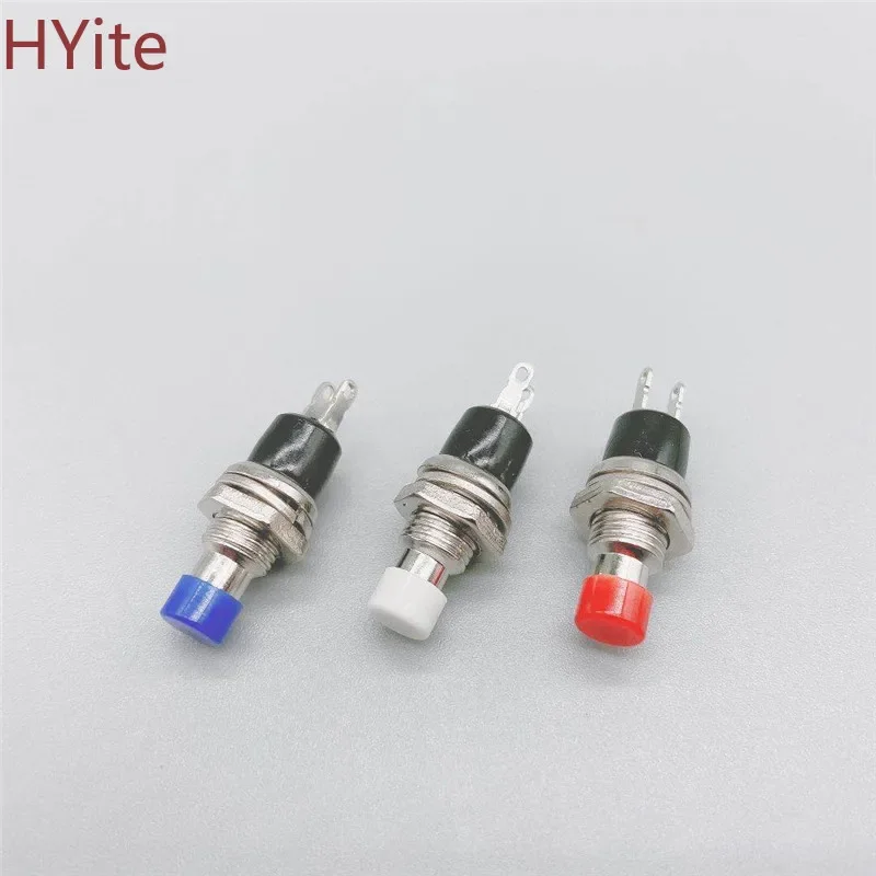 10pcs 7mm Momentary Push button Switch Press the reset switch Momentary On Off Push Button Micro Switch Normally Open NO