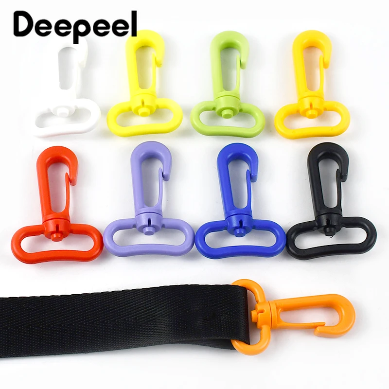 10/20Pcs Deepeel 13/20/25/31mm Plastic Hook Buckle Lobster Clasp Pet Collar Backpack Strap Clothes Carabiner Snap DIY Accessory