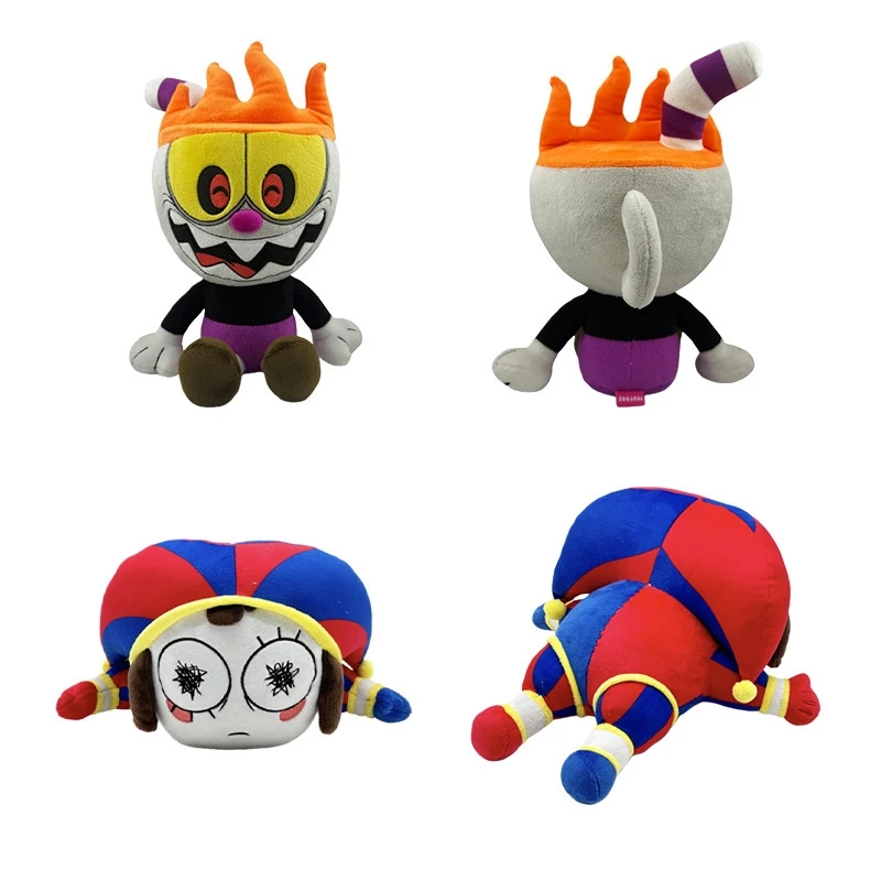 Cuphead Evil versie knuffel zacht gevuld verzamelspel pop bureau display cadeau voor jongens meisjes gamers vakantiecadeau