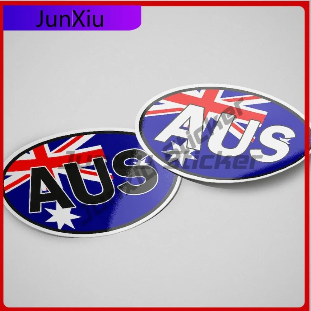 

Australia AUS Sticker Oval Flag Waterproof Decals Cool Trunks Laptops Scratch Proof Waterproof Car Styling Vehicle Decor Vinyl
