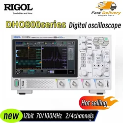 Rigol Super lekki oscyloskop cyfrowy DHO802/DHO804/DHO812/DHO814 2/4 kanał 70/100MHz 12 Bit 1,25gsa/s 25MPts głębokość