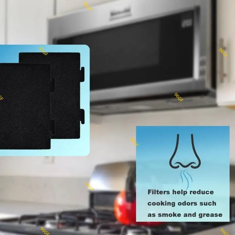 96gf 6pieces Микроволновый капюшон фильтр плита капюшона фильтр крытого капюшона фильтр масла