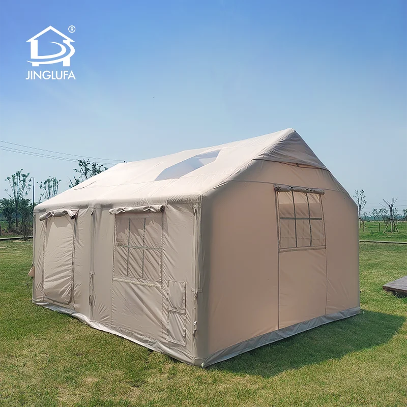 Двухслойная палатка для лесного/полого кемпинга |   JINGLUFA 13,86 ㎡   Укрытие с шторами для конфиденциальности и органайзером для снаряжения