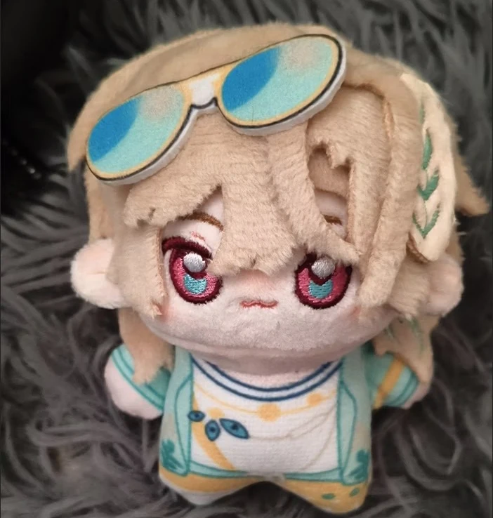 10cm Anime Honkai: Star Rail Aventurine Plushie Soft Cotton Doll Starfish Body Cartoon Plush Toy Figure Pendants Keychain Gift