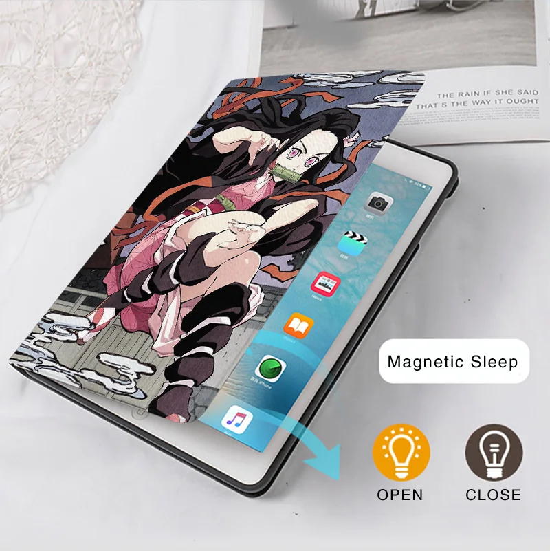 Anime Kamado Nezuko Cover Case For iPad 10.2 7th 8th 9th 10th Air 4 5 6 Mini 1 2 3 5 6 Case Luxury Silicone iPad Pro 11 10.9 9.7