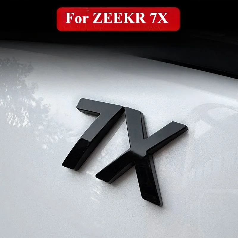 Car tailgate personalized decoration original car logo modification accessories suitable for ZEEKR 7X 2024 2025 2026