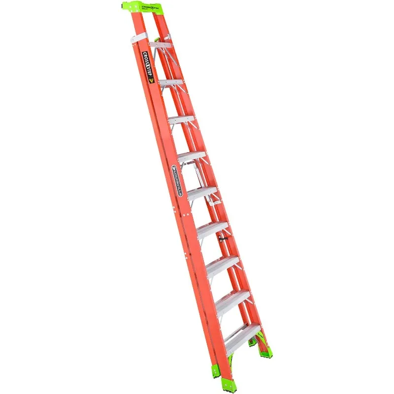 Louisville Ladder 10-foot Fiberglass Cross Step Ladder, 300-Pound Load Capacity, Type IA, FXS1510