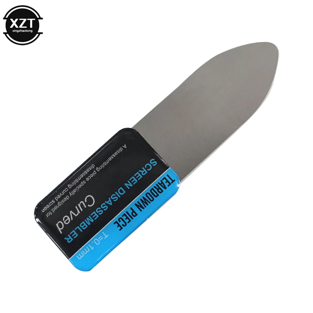 1 Piece Mobile Phone Curved LCD Screen Teardown Spudger Stainless Steel Metal Ultra-thin Smart Phone Pry Card Repair Tool