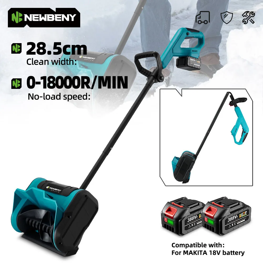 Electric Foldable Snow Plow Cordless Snow Remover Shovel Clean Courtyard Street Power Tools For Makita 18V-21V Battery