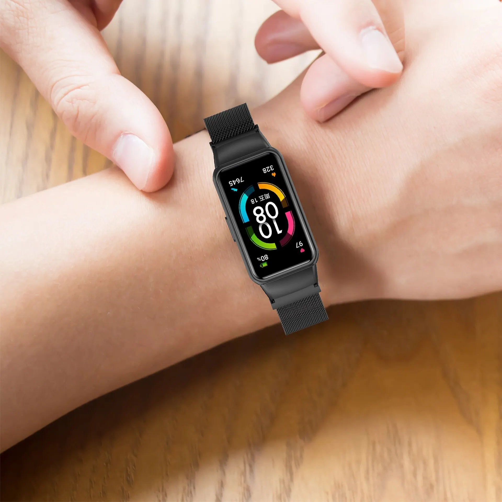 Strap For Huawei Band 6/6 Pro Magnetic Loop starp Smartwatch correa Metal Stainless Steel bracelet Honor huawwi watch Band 6 pro